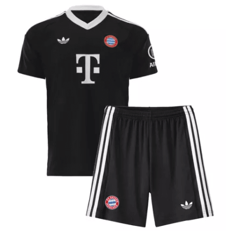 Bayern Munich Black Goalkeeper Kids Kit 24/25