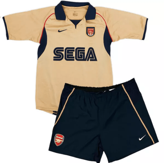 Retro Arsenal Away Kids Kit 01/02