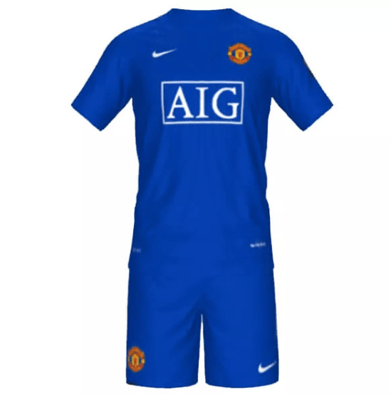 Retro Manchester United Third Kids Kit 08/09