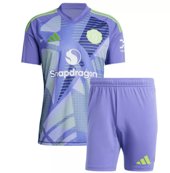 Manchester United Home Goalkeeper Kids Kit 24/25