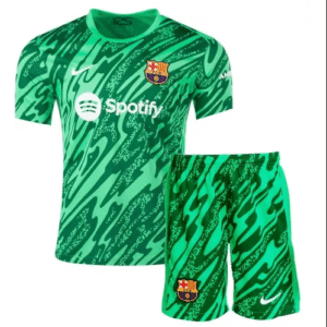 Barcelona Goalkeeper Kids Kit 24/25 – Green