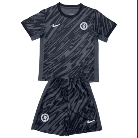 Chelsea Black Goalkeeper Kids Kit 24/25