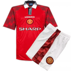 Retro Manchester United Home Kids Kit 96/97