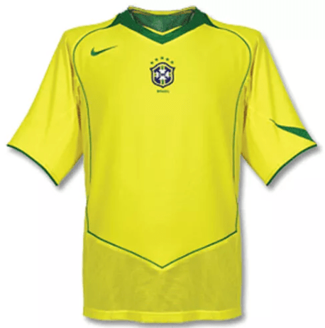 Retro Brazil Home Shirt 2004