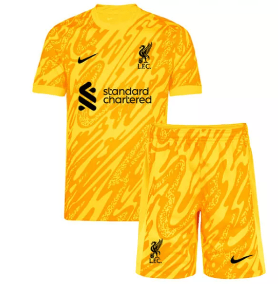 Liverpool Yellow Goalkeeper Kids Kit 24/25
