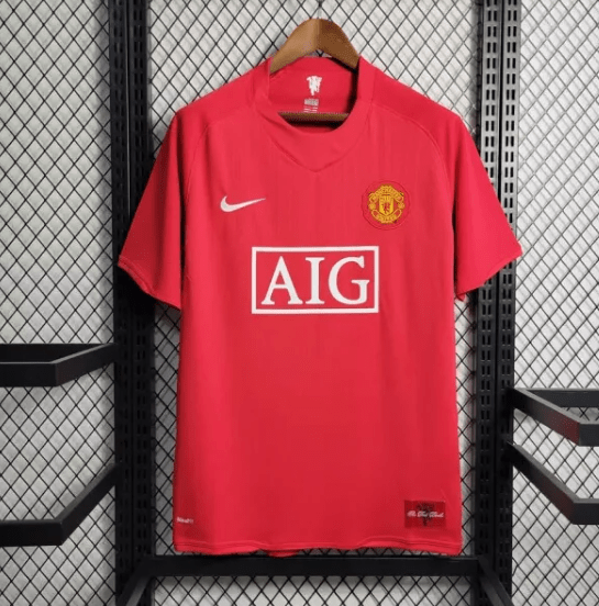 Retro Manchester United Home Shirt 07/08