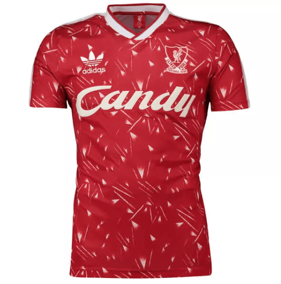 Retro Liverpool Candy Home Shirt 89/91