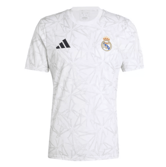 Real Madrid Pre Match Training Top – White