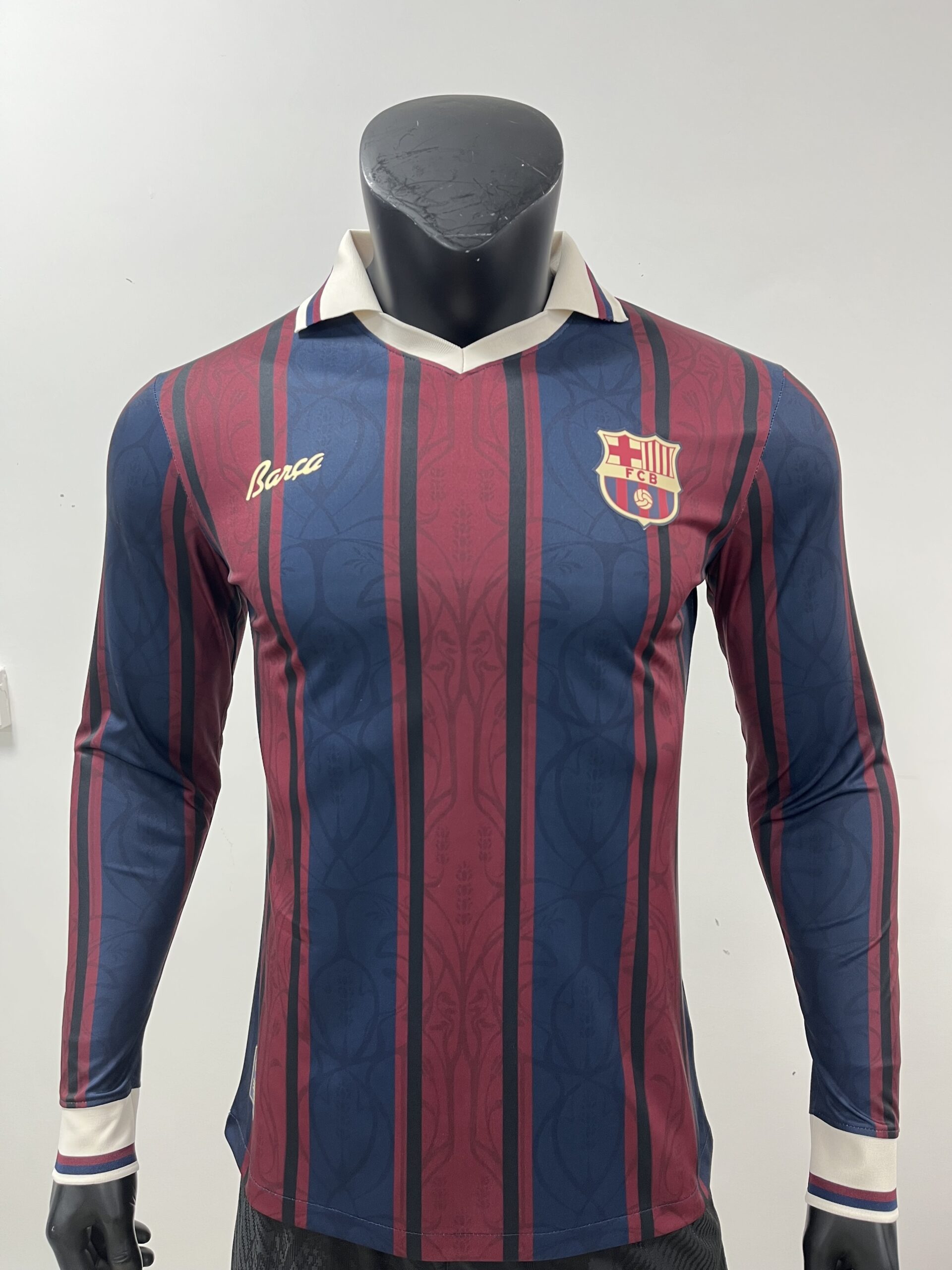 The FC Barcelona 2025/26 125th Anniversary Full Sleeve Player Version Jersey