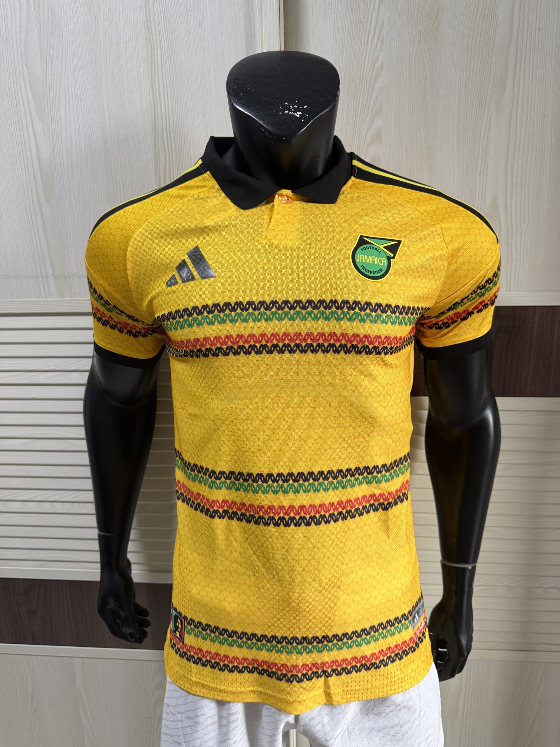 Adidas Jamaica 2026 x Bob Marley Home Authentic Jersey – Bold Gold | Climacool+ | Reggae Boyz | FIFA World Cup 2026